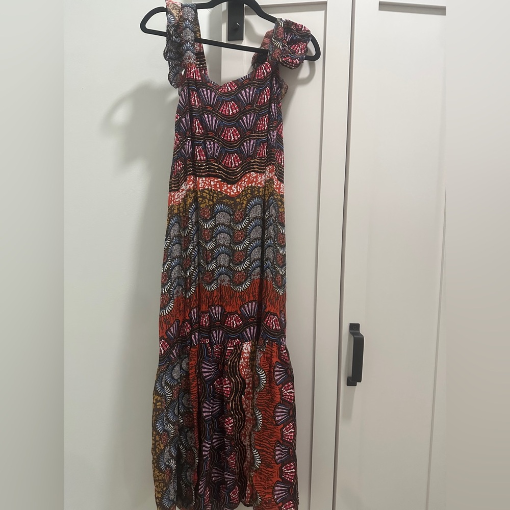 Corey Lynn Calter Red and Orange Maxi Dress